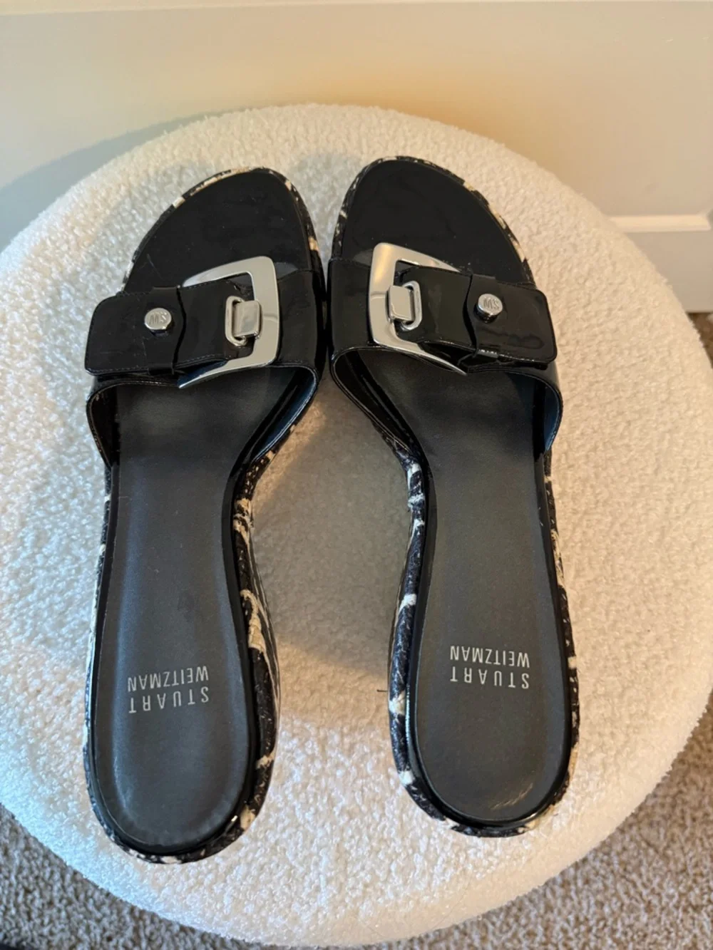 Stuart Weitzman Giraffe Print Platform Wedge- New - Picture 8 of 8